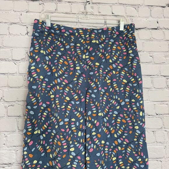 Anthropologie STELLA NOVA Orli Pants Trousers Blue Multicolor Womens EU 40 US 8 - Picture 5 of 15